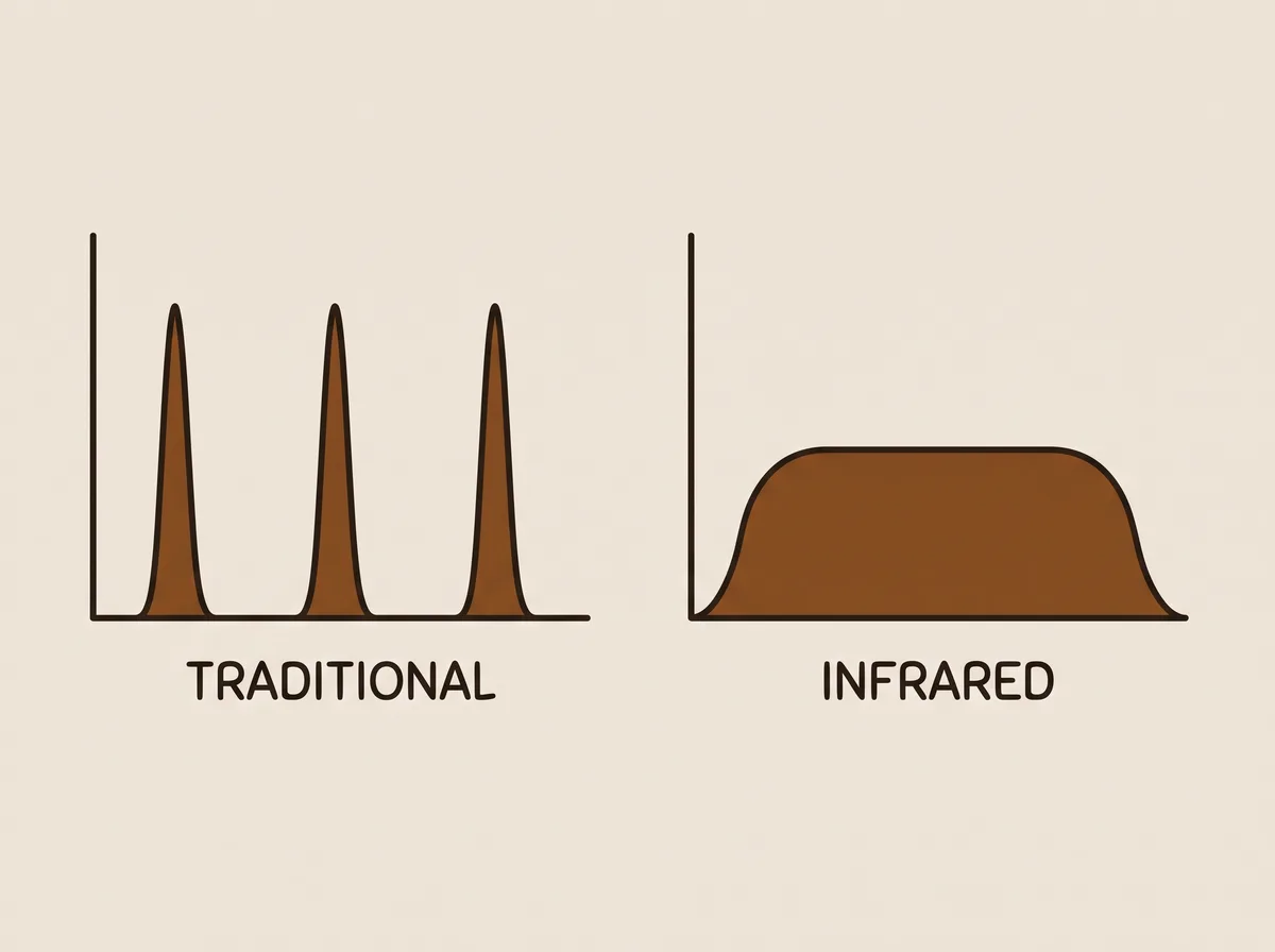 Session profiles of a traditional sauna and an infrared cabin
