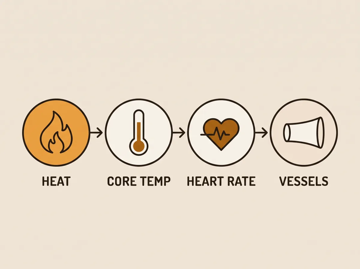 How sauna heat loads the cardiovascular system